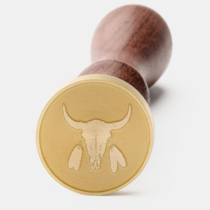 Red Ghost Dance Buffalo wax seal stamper