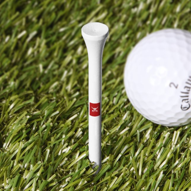 Red Ghost Dance Buffalo white golf tee (Grass)