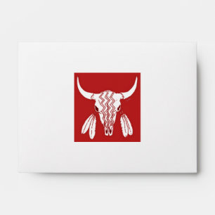 Red Ghost Dance Buffalo white sm envelopes center