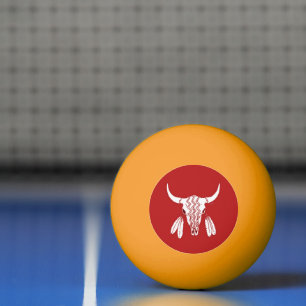 Red Ghost Dance Buffalo yg 1 star ping pong ball