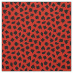 Red Ghost Happy Halloween Modern Fabric
