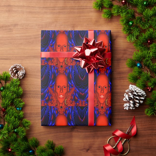 Red Ghoul Wrapping Paper (Holiday Gift)