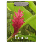 Red Ginger Flower (Alpinia) Tropical Clipboard