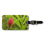 Red Ginger Flower (Alpinia) Tropical Luggage Tag