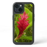 Red Ginger Flower (Alpinia) Tropical iPhone 13 Case