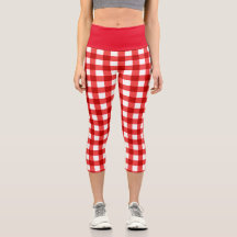 Red gingham and checkered pattern