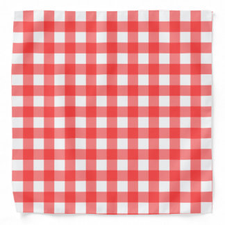 Red Gingham Bandana