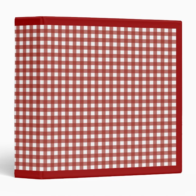 Red Gingham  Binder (Front/Spine)