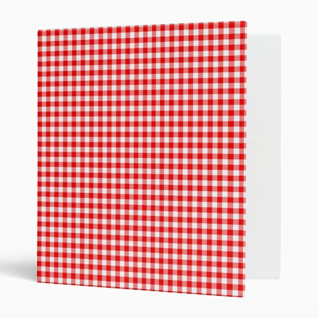 Red Gingham Binder (Front/Inside)