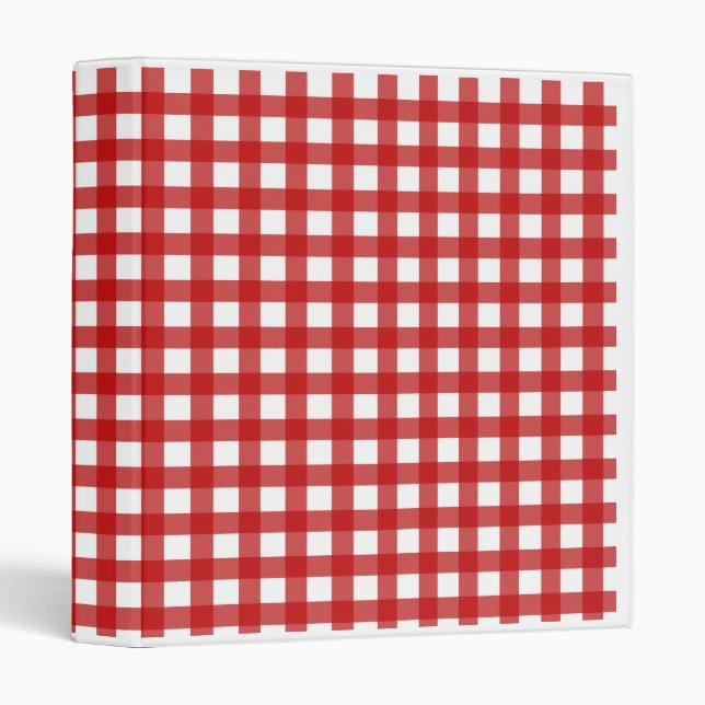 Red Gingham Binder (Front/Spine)