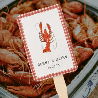 Red Gingham Boiled Crawfish Cajun Summer