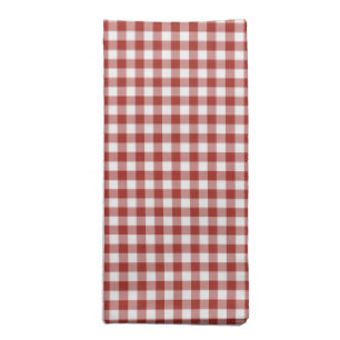 Red Gingham Check Cloth Napkin