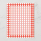 Red Gingham Check Pattern (Front)