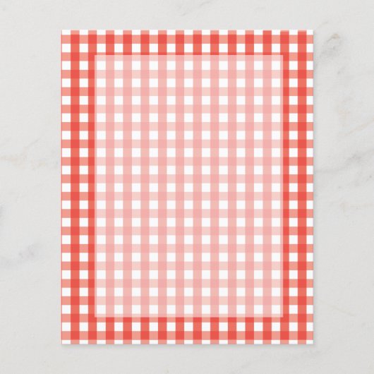 Red Gingham Check Pattern (Front)