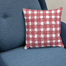 Red Gingham Checkered Background Plaid Pattern