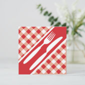 Red Gingham & Cutlery (Standing Front)