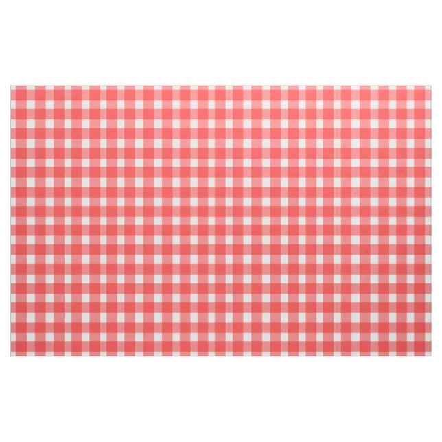 Red Gingham Design Fabric (Yard)