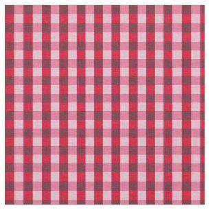 Red Gingham Fabric