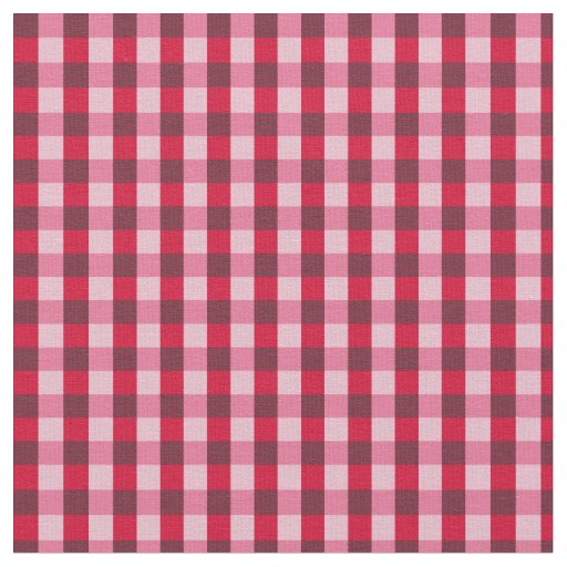 Red Gingham Fabric