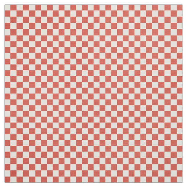 Red Gingham Fabric (Swatch)