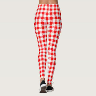 Red Gingham Leggings