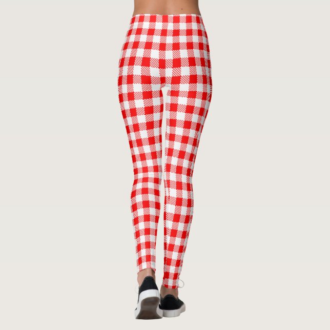 Red Gingham Leggings (Back)