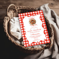 Red Gingham Meatball Baby Shower