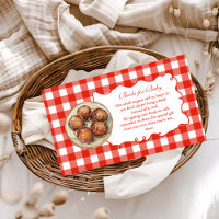 Red Gingham Meatball Books for Baby