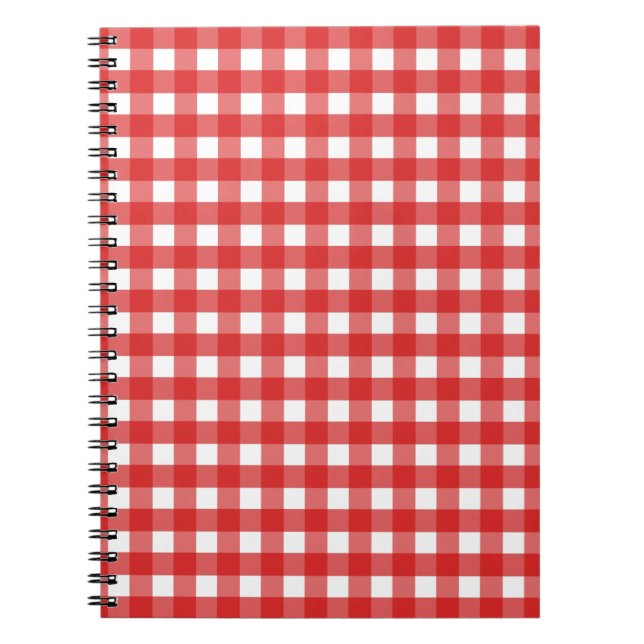 Red gingham notebook (Front)