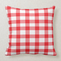 Red Gingham Pillow