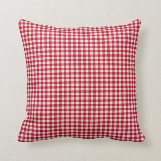 Red Gingham Pillow