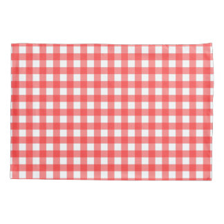 Red Gingham Pillow Case