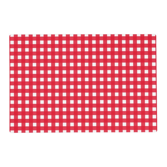 Red Gingham  Placemat (Front)