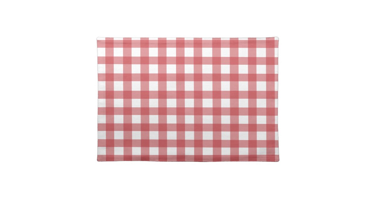 Red Gingham Placemat | Zazzle