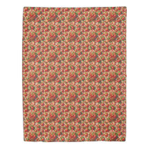 Red Gingham Strawberry Seamless Pattern