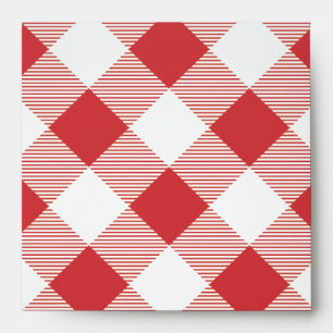 Red Gingham Tablecloth Pattern Envelope