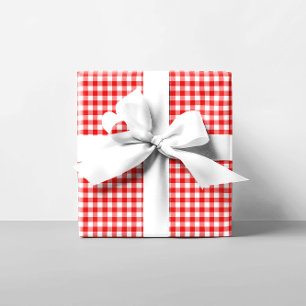 Red Gingham Wrapping Paper