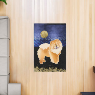 Red Gingko the Chow 4x6 Rug