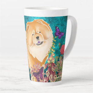 RED -GINKGO CHOW- Latte Mug
