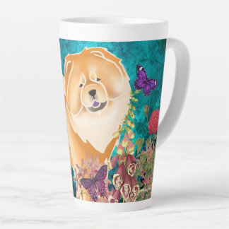 RED -GINKGO CHOW- Latte Mug