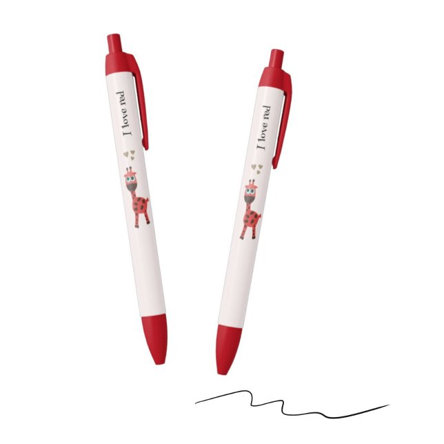 Red giraffe black ink pen (Creator Uploaded)