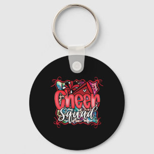 Red Girl Matching Bow Leopard Rainbow Coquette Che Keychain