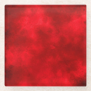 Red  Glass Coaster