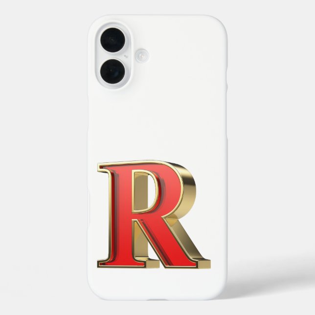 Red glass letter R  Case-Mate iPhone Case (Back)