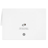 "Red Glass Ornament" Blank Note Card (Back Horizontal)