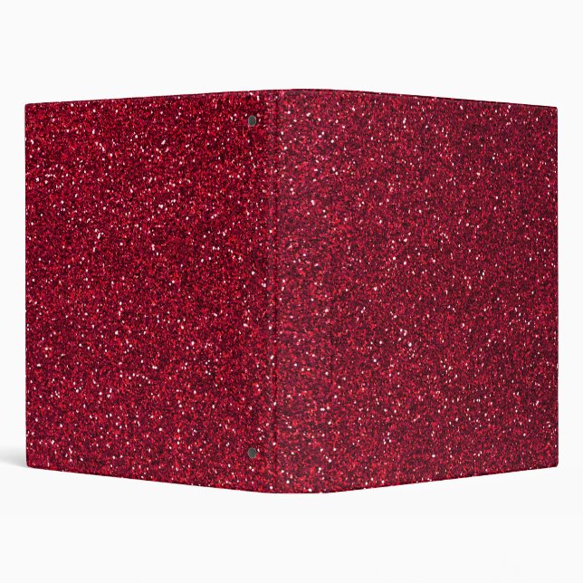 Red Glitter 3 Ring Binder (Background)