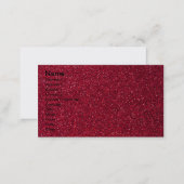 Red Glitter Business Card (Front/Back)