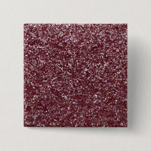 Red Glitter Button