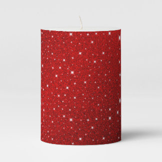 Red Glitter Candle
