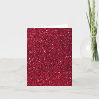 Red Glitter Card